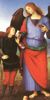 彼得羅 貝魯吉諾 Tobias with the Angel Raphael